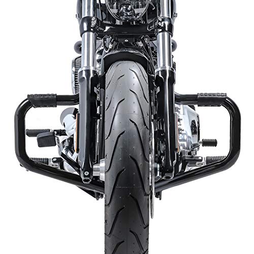 Sturzbügel Mustache II Kompatibel für Harley Davidson Softail 18-21 schwarz von Craftride