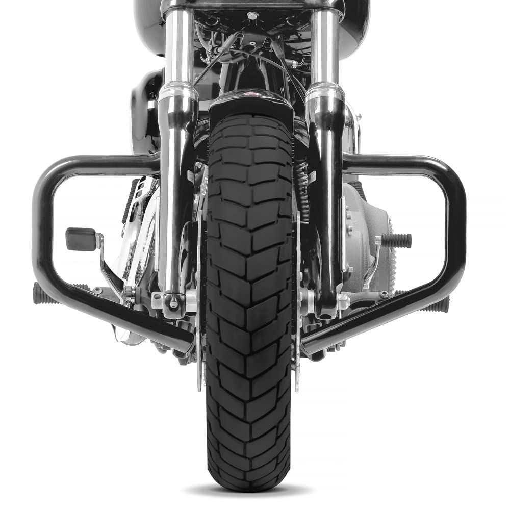 Sturzbügel Mustache für Harley Davidson Dyna Street Bob 06-17 schwarz von Craftride