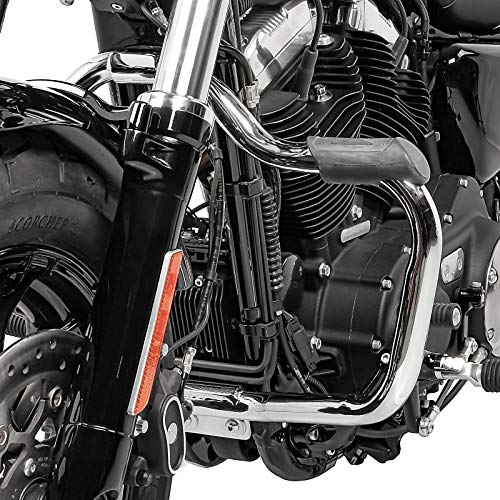 Sturzbügel für Harley Davidson Sportster 1200 Custom 04-20 Mustache Chrom von Craftride