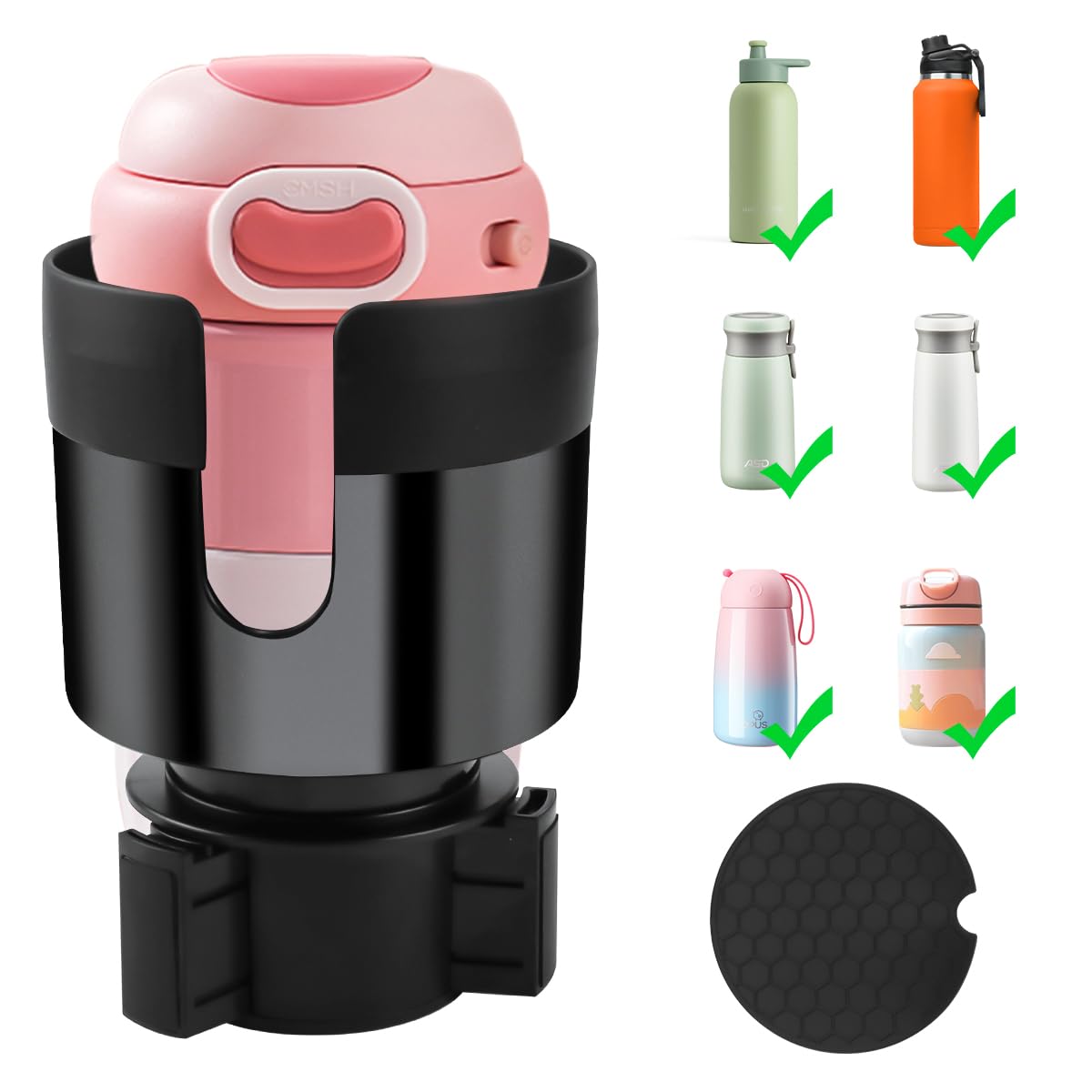 Universeller Auto Getränkehalter Expander Adapter, Auto Getränke Halterung Cup Holder Auto Wasserflaschenhalter Auto Getränkehalter Expander Für Kaffeebecher Getränkedose Wasserbechern von Cragmut