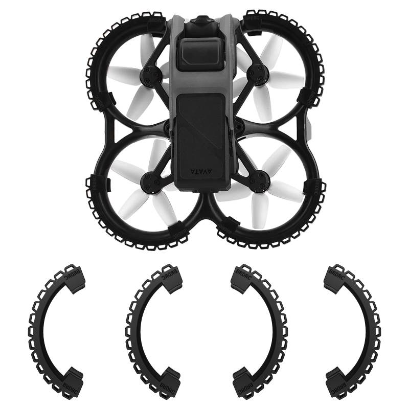 Craznick DJI Avata Propeller Guard Stoßstange: Schutz Stoßstange Ring Anti-Kollision Schlagschutz für DJI Avata FPV Drohnen Zubehör Schwarz von Craznick