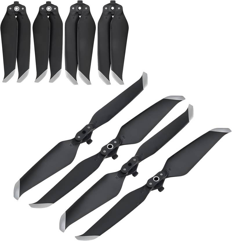 Propeller für DJI Mavic Air 2/Air 2s Ersatzpropellerblätter Geräuscharmes Zubehör für DJI Mavic Air 2/Air 2s Drohnenzubehör 8 Stück Silberspitzen von Craznick