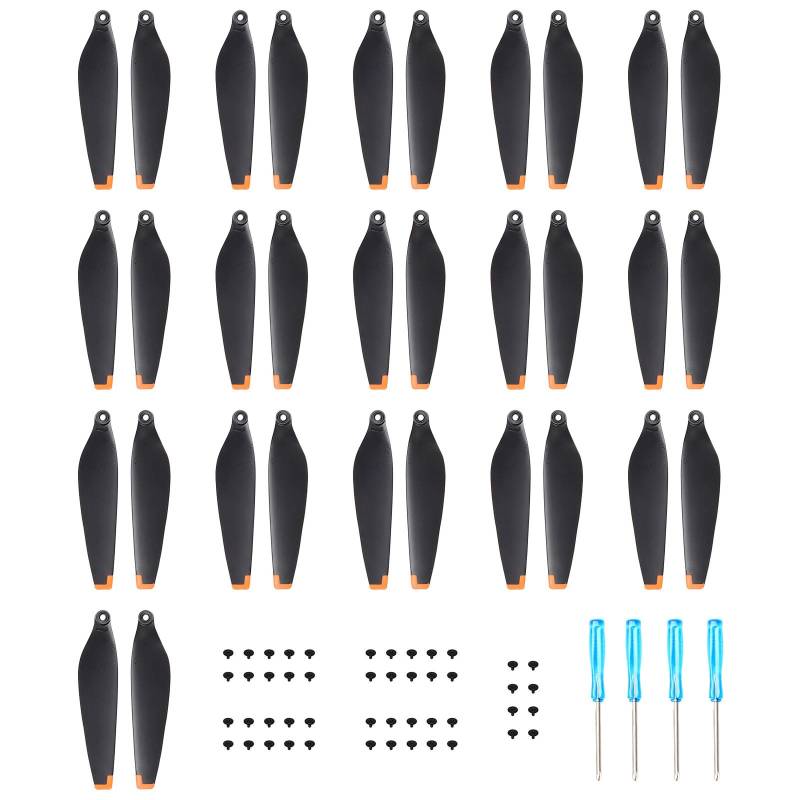 32Pcs Propeller für DJI Mini 4 Pro/Mini 3 Pro Ersatzpropeller Blätter Geräuscharm Zubehör für DJI Mini 4 Pro/Mini 3 Pro Drohnenzubehör Exklusive Schrauben & Schraubendreher Organe Spitzen von Craznick