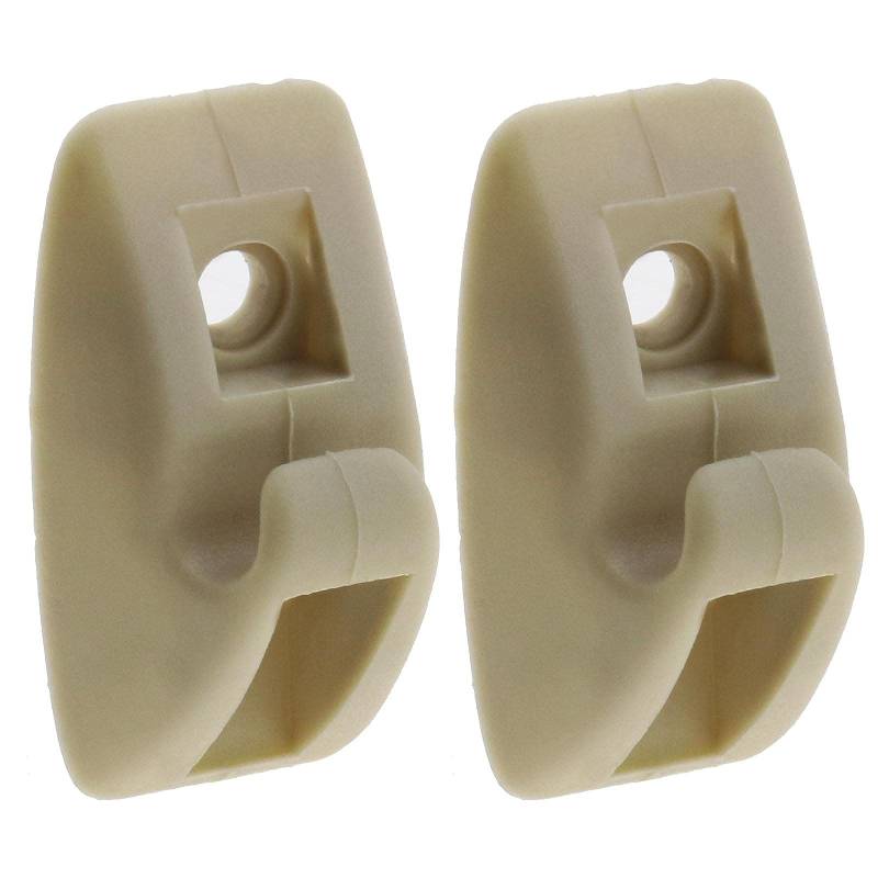 Create idea 2 Stück Sonnenblende Haken Clip 191-857-559 Sonnenblende Clip Aufhänger Halterung Autoinnenraum Visier Ersatz Niete Beige Kompatibel mit Golf MK1 MK2 von Create idea