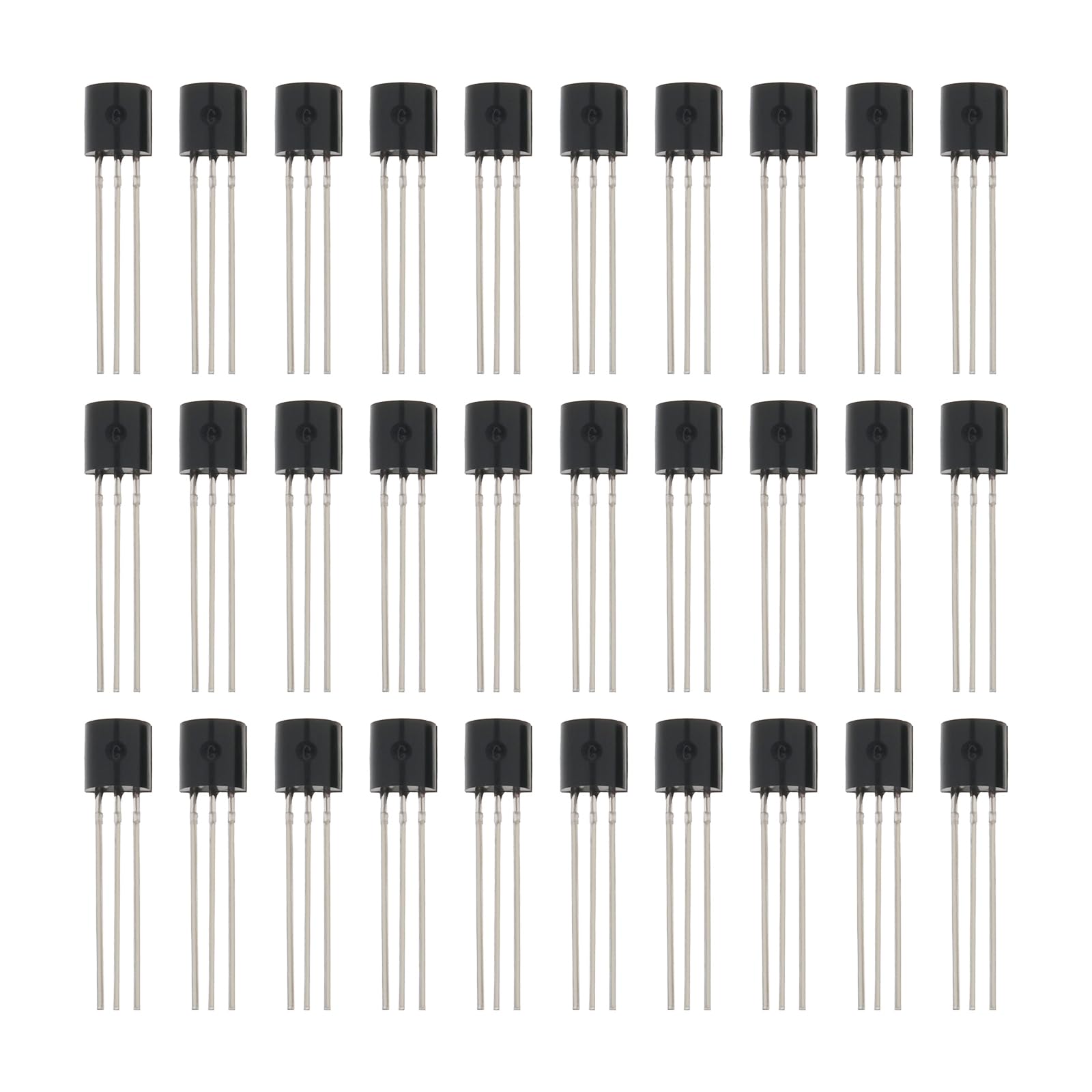 Create idea 100-teiliges Transistor-Sortiment-Set TO-92 NPN BC550C PNP BC560C für Audioverstärker Signalverarbeitung Elektronische Schaltungsdesigns von Create idea