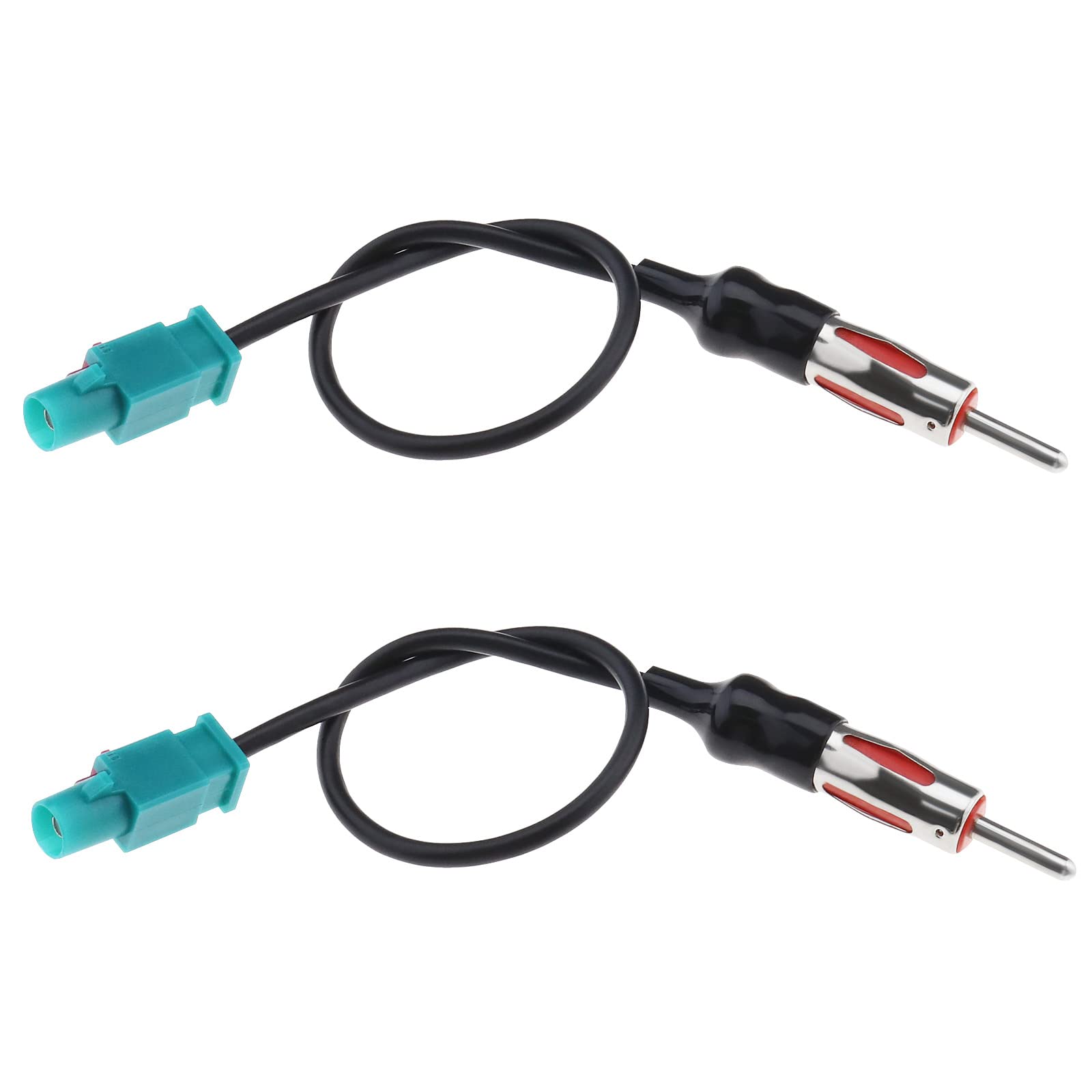 Create idea 2 St¨¹ck Fakra Z Stecker auf DIN Stecker Adapterkabel Autoradio FM Radio Antennenanschluss Kabel Antennenadapter f¨¹r Autoradio FM Modulator 25cm von Create idea