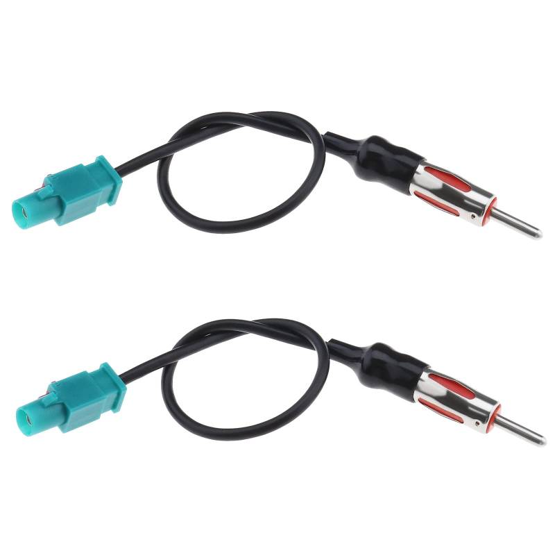 Create idea 2 St¨¹ck Fakra Z Stecker auf DIN Stecker Adapterkabel Autoradio FM Radio Antennenanschluss Kabel Antennenadapter f¨¹r Autoradio FM Modulator 25cm von Create idea