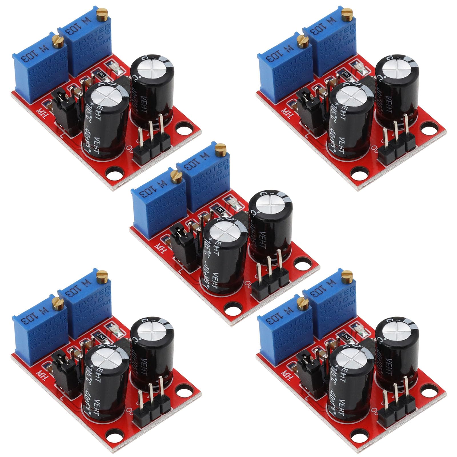 Create idea 5 Stück NE555 Tastverhältnis Pulsfrequenz Rechtecksignalgenerator Einstellbares Motormodul 31x22x1,5mm Zum Antrieb Experimenteller Motorentwicklung von Create idea