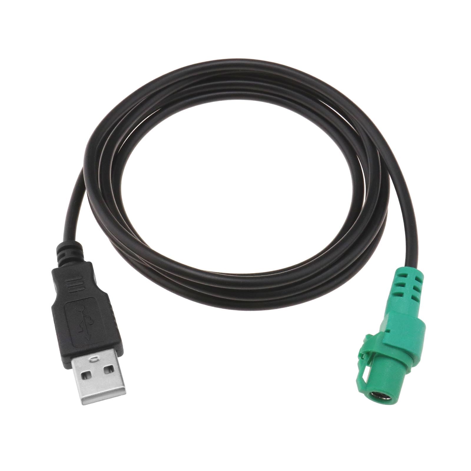 Create idea USB-auf 4-Pin Weiblich Stecker Kabelbaum 3,5-mm-Klinkenstecker Runder Kabeladapter Kompatibel mit Volkswagen Kompatibel mit Bora 1,5 M von Create idea