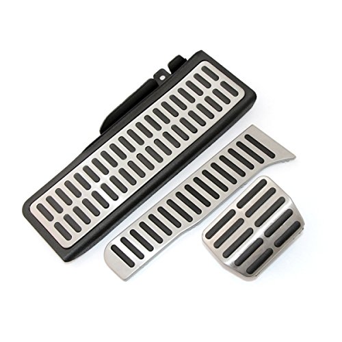 Auto Pedale Set, Auto Gasbremse Ruhet Pedal Auto Pedale Gebrauch Für Fit Verwendung FüR Volkswagen VW Golf 5 6 MK5 MK6. Jetta MK5. Scirocco CC TOUREG FÜR SKODA Octavia A5(AT 3 PCS) von Crepundia