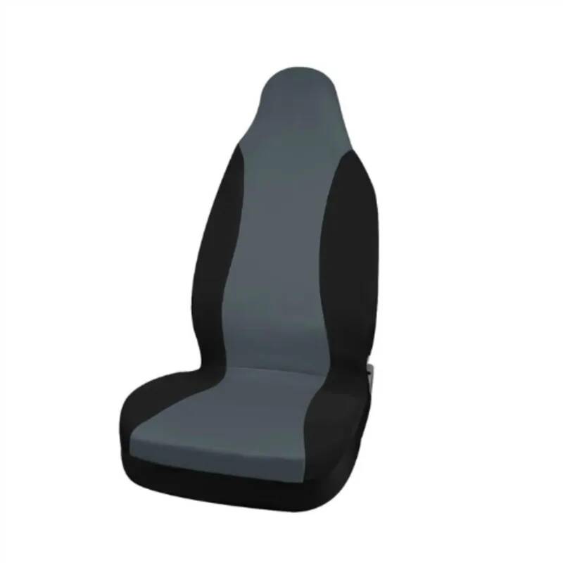 Crepundia Sitzbezüge, Autositzbezüge, Airbag-kompatibel, Passend for Die Meisten Autos, LKWs, SUVs Und Transporter, 100% Atmungsaktiv, Mit 2 Mm Starkem Polyester-Verbundschwammgewebe(Gray) von Crepundia