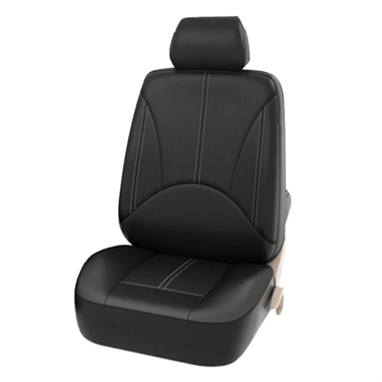 Crepundia Sitzbezüge, Universal-Autositzbezug-Set aus PU-Leder, Sitzschutz, Auto-Styling-Zubehör(A) von Crepundia