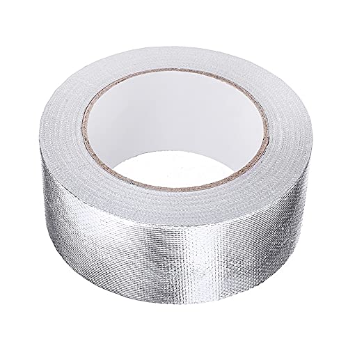 Hitzeschutzband Auspuffband 1 stück auto motorrad aluminiumfolie wärmeabschirmklebeband klebende ablassung wrap rohrkanäle reparatur klebeband high temp resistent 25mx5cm von Crepundia