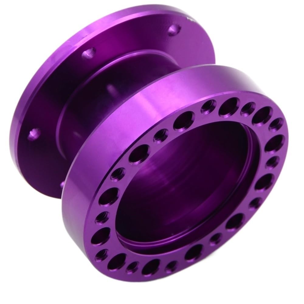 Lenkradnaben,Lenkradadapter Universell Universal-Lenkradnabe-Spacer Höhe 51mm Lenkrad Hub Kit Adapter Spacer(Purple) von Crepundia