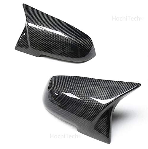 Rückspiegelkappe Ersatz-Rückspiegel-Abdeckungen, 2 Stück Rearviewspiegelabdeckung Cap Carbon Black for BMW Serie 1 2 3 4 X M 220i 328i 420i F20 F21 F22 F23 F30 F32 F33 F36 X1(Carbon fiber pattern) von Crepundia