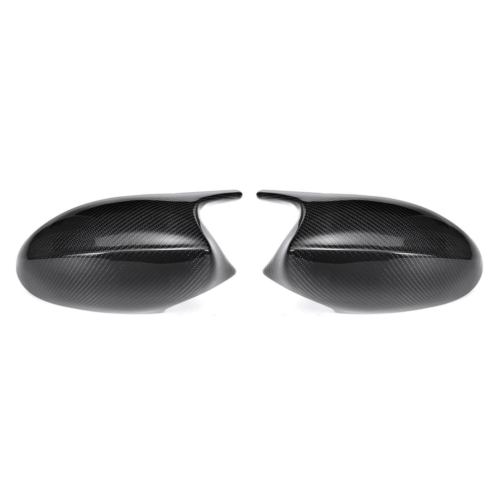 Rückspiegelkappe Ersatz-Rückspiegel-Abdeckungen, 2xMirror Abdeckung Auto-Seitentürrückseitenspiegel Abdeckkappe for BMW E90 E91 E92 E93 2005-2007 2006-2009 M3 Stil E80 E81 E87(Real Carbon Fiber) von Crepundia