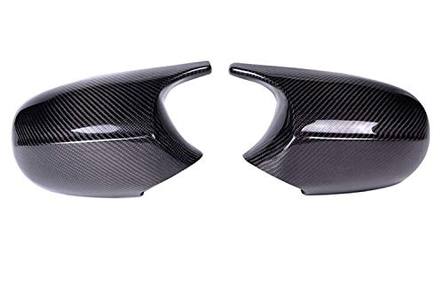 Rückspiegelkappe Ersatz-Rückspiegel-Abdeckungen, 2xMirror Abdeckung E90 Auto-Seitentürrückseitenspiegel Abdeckkappe for BMW E90 E91 E92 E93 2005-2007 2006-2009 M3 Stil E80 E81 E87(Carbon Fiber) von Crepundia