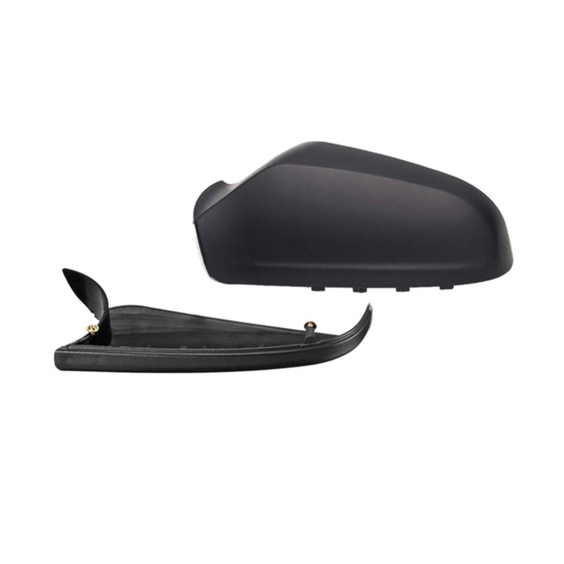 Rückspiegelkappe Ersatz-Rückspiegel-Abdeckungen, Autospiegel Wohnungsflügel Spiegel Abdeckung Passend für Vauxhall Opel Astra H MK5 2004-2009(Black right) von Crepundia