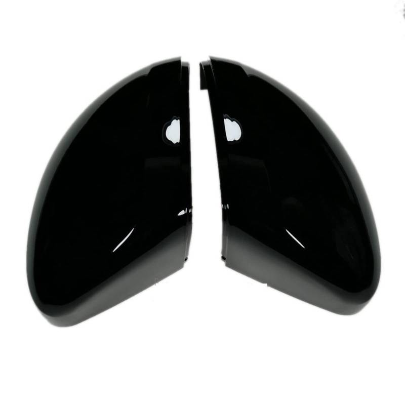 Rückspiegelkappe Ersatz-Rückspiegel-Abdeckungen, Black Side Wing Mirror Caps Cover Fit use for VW Allspace L MK2 2017 2018 Replacement 2019 2020 (Glossy Pearl Black) von Crepundia