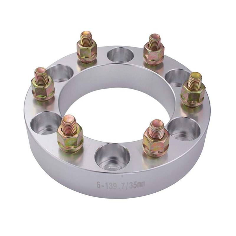 Spurverbreiterung Pro-Spacer System, Auto-Rad-Spacer-Adapterzentrum Bohrung 108mm PCD 6x139.7 M12x1.5 35mm Hub Centric 6-Nase 4 Stück von Crepundia