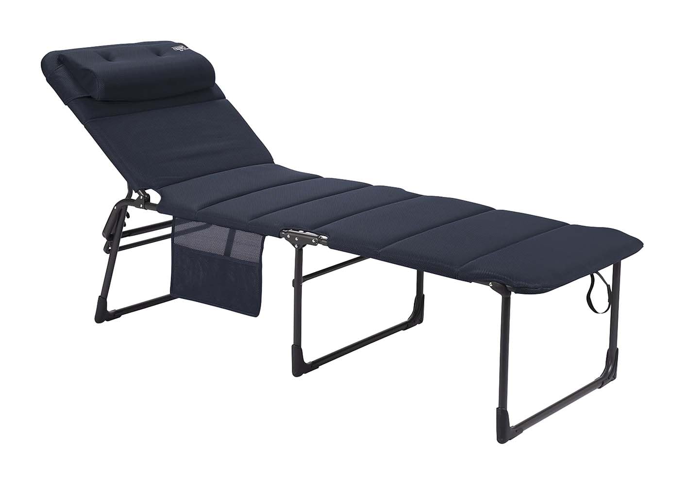 Crespo Sonnenliege Liegestuhl AP363 XL Air Deluxe Camping Garten Liege Alu 140kg blau von Crespo