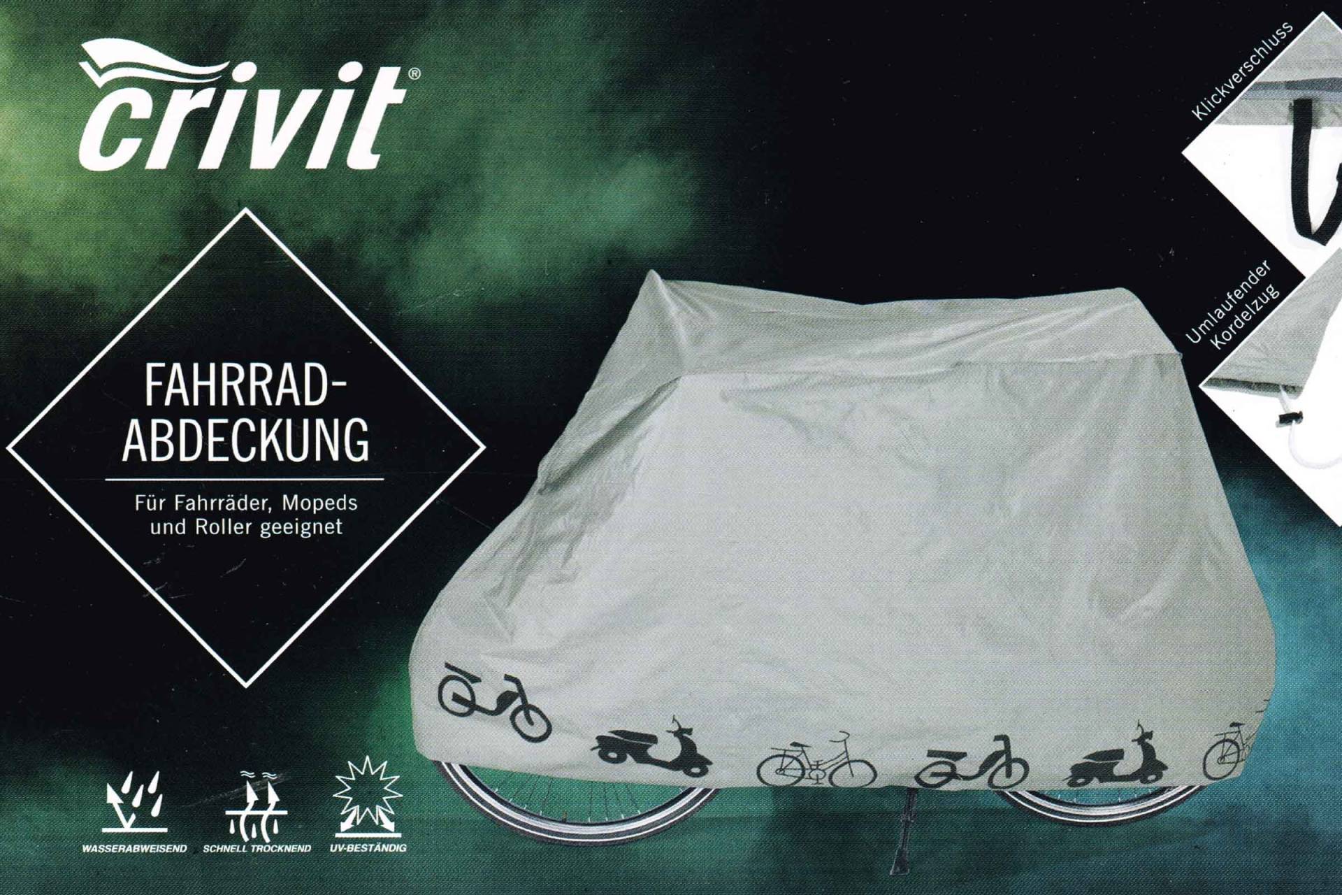 Crivit® Fahrradabdeckung Wasserabweisend schnelltrocknend von Crivit