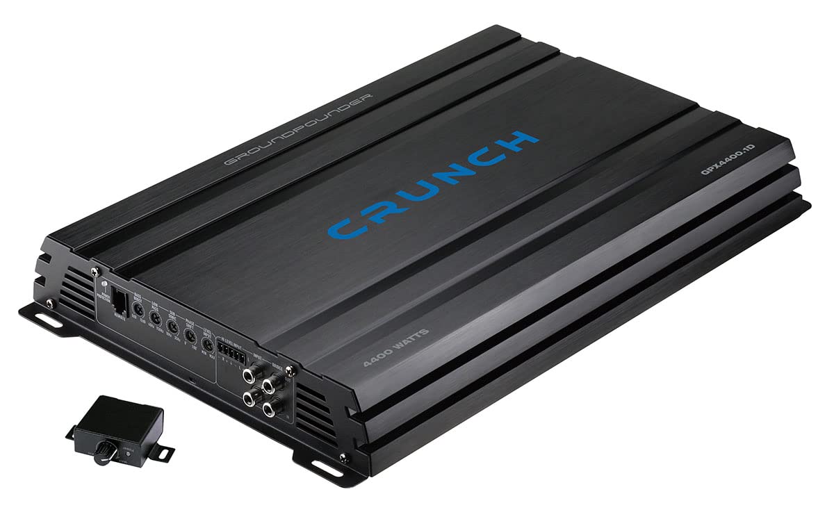 Crunch GPX4400.1D Digitaler Verstärker 1-Kanal 4400W Lautstärkeregelung Bass und Höhen geeignet für (Au von Crunch