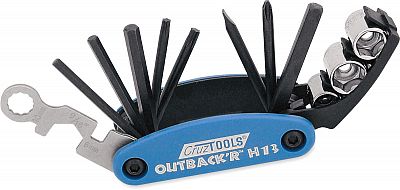 Cruztools Outback’R H13 Harley-Davidson, Multitool - Schwarz/Blau von Cruztools