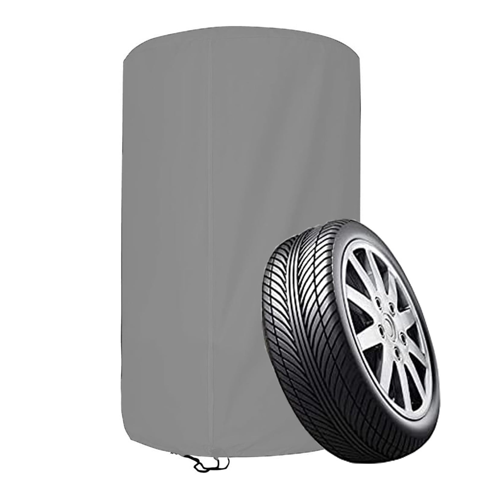 Reifenabdeckung für 4 Reifen, wasserdichte Reifenschutzhülle für 4 Autoreifen, 210D /420D OxfordAufbewahrungstasche für 4 Ersatzreifen mit Reißverschluss(Size:210D Oxford ：73 * 110cm,Color:Gray) von Crysterris