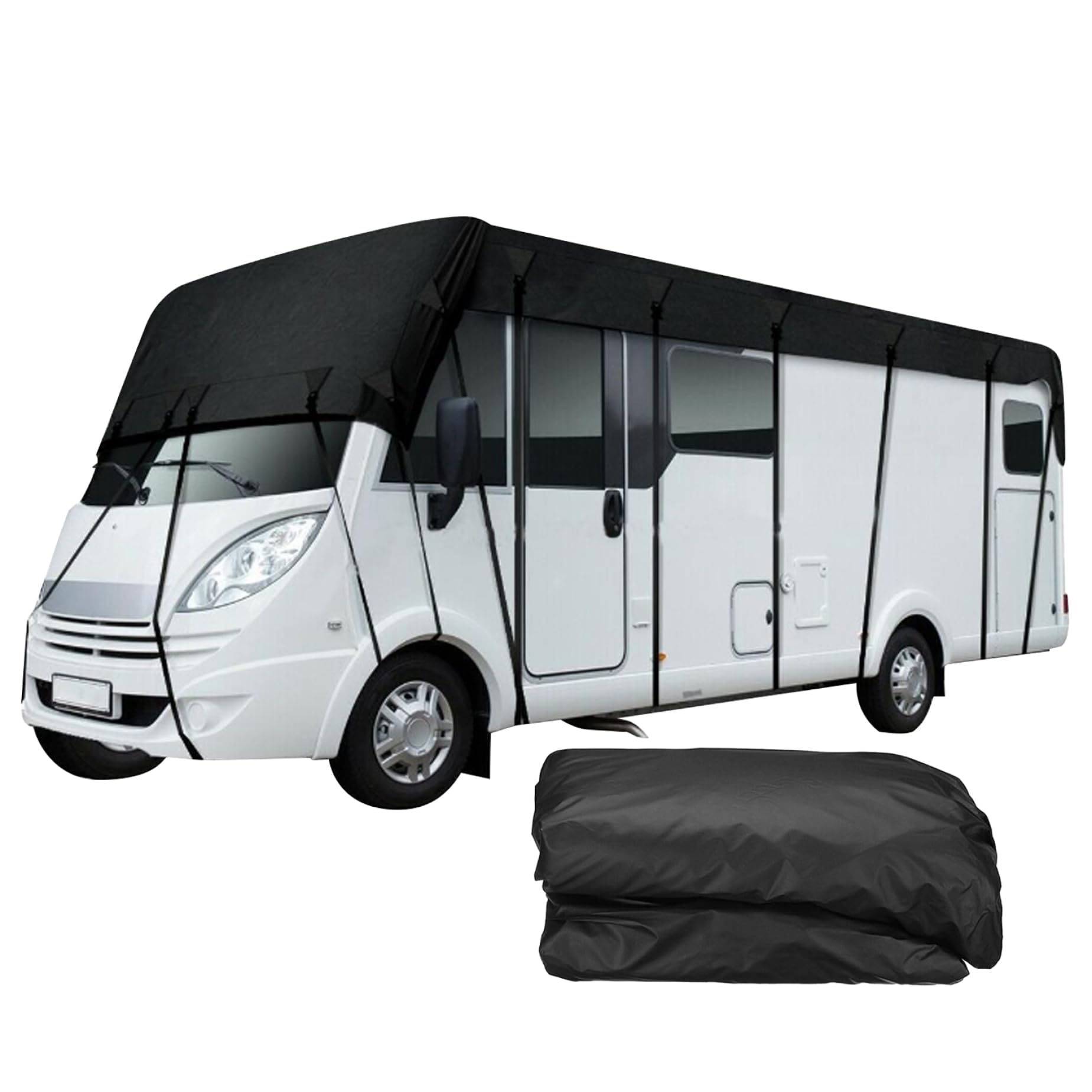 Karawane Deckung 210d Oxford Stoffwetter-resistenter Wohnmobil Caravan-Dachabdeckung, 21 x 10 Fuß Faltbare Wohnmobil-Dachabdeckung Tarpaulin Schutz universell für Wohnmobil-Reisewagen von Csafyrt