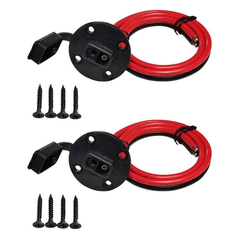 2pcs 12AWG Power Socket Sidewall Port Connectors Power Socket Für Solarpanel Battrey Motorcycles Batterie von Csnbfiop