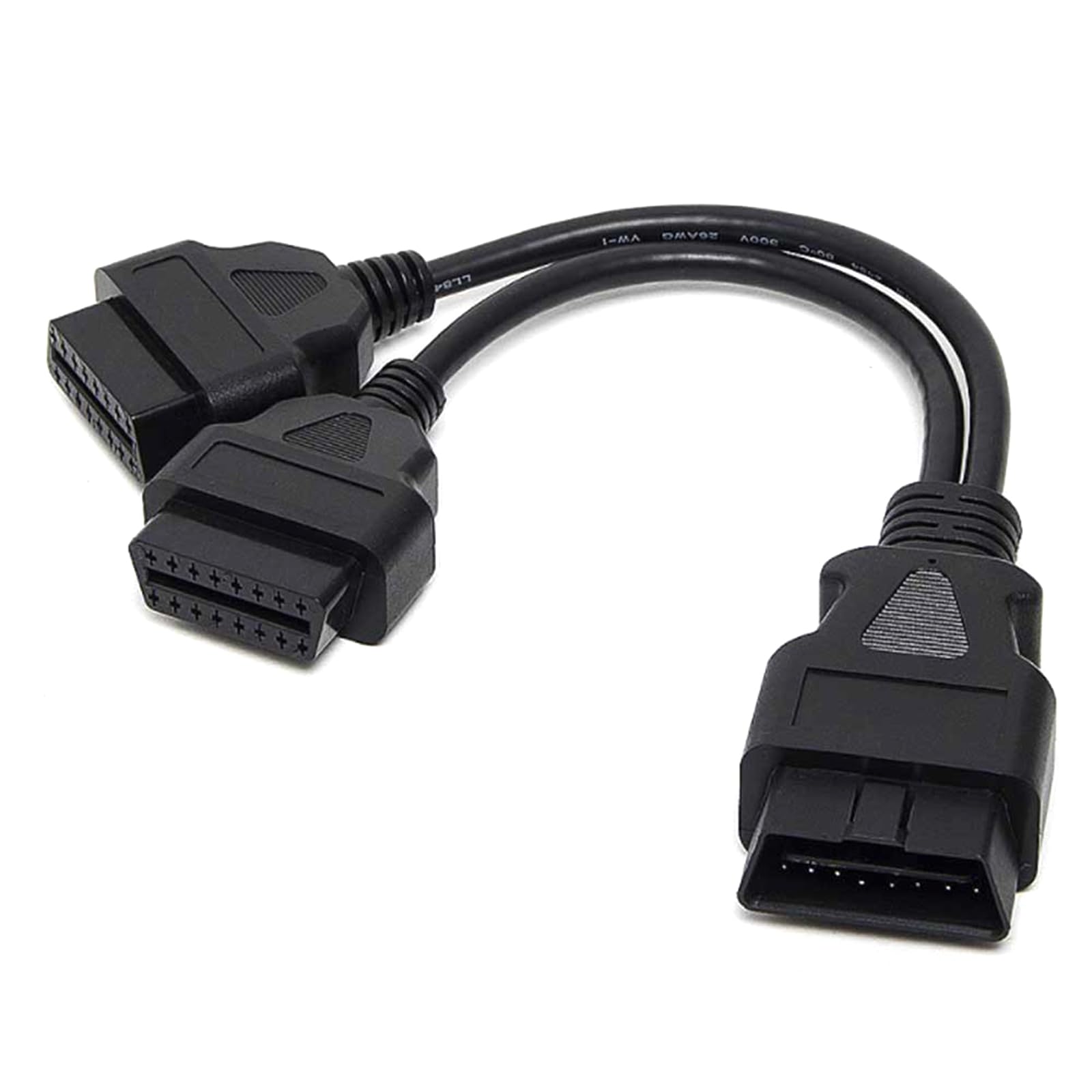 Csnbfiop 12 OBD2 OBDII Splitter Verlängerung Y 16 Pin Stecker Buchse Adapter von Csnbfiop