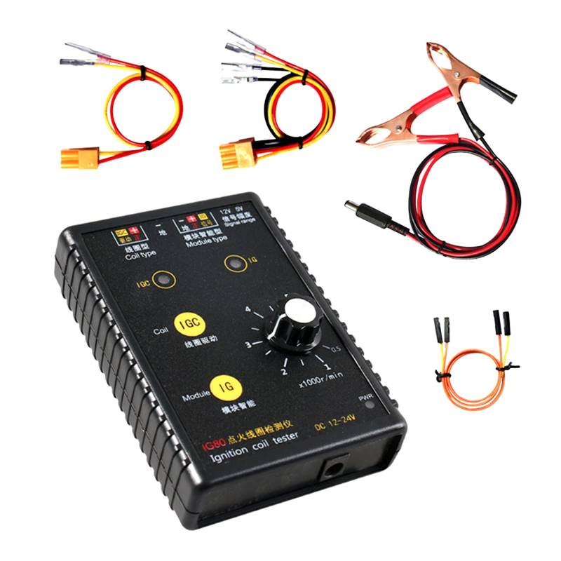 Csnbfiop 12V ~ 24V IG80 Professionelle Automobil Auto Zündspule Detektor Erdgas Motor Tester Fahrzeug Diagnose Reparatur Werkzeug von Csnbfiop