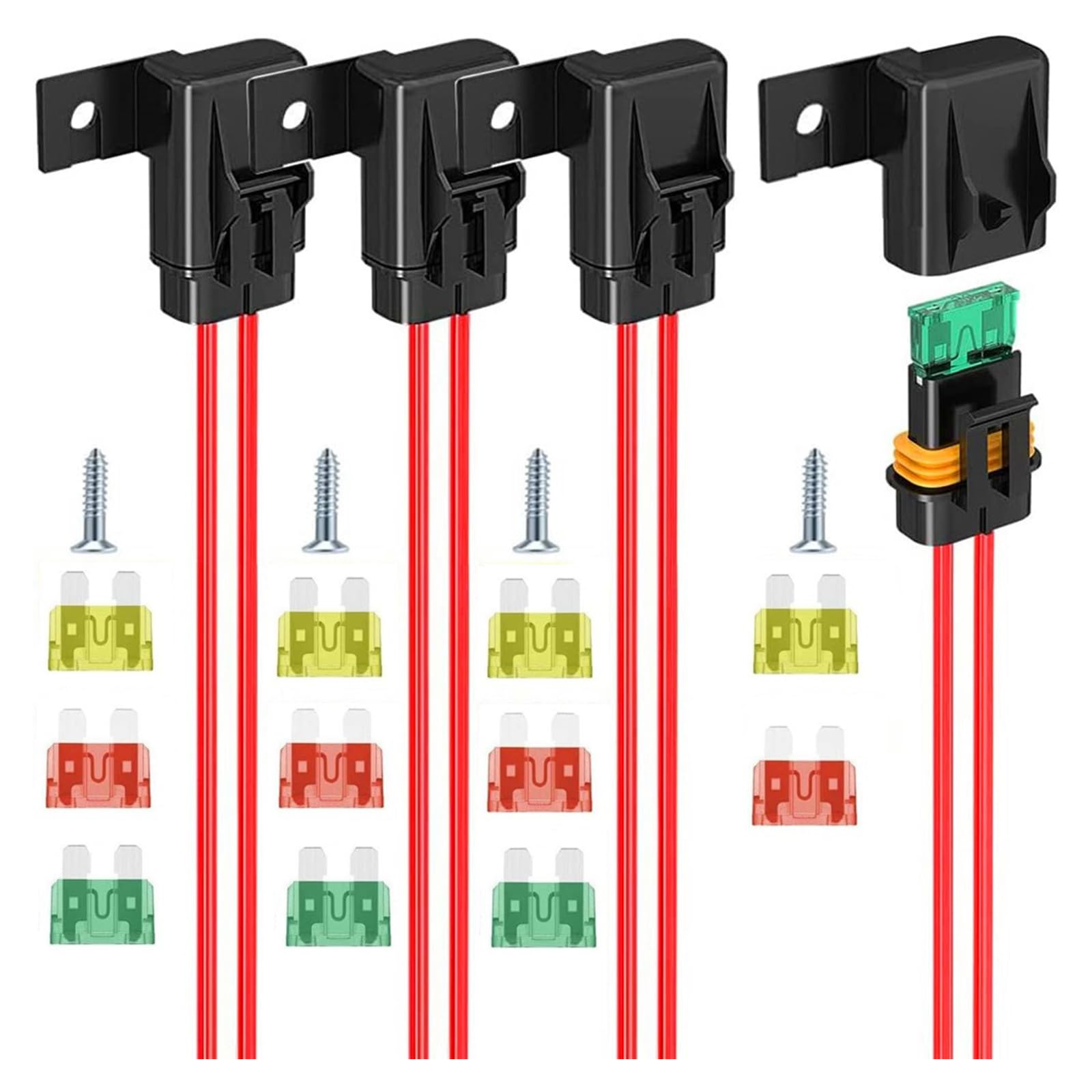 Csnbfiop 20/30/40 Wasserdichter Draht Schützt Elektrische Verbindung Auto Marine Inline FuseHolder Box Kabelbaum von Csnbfiop