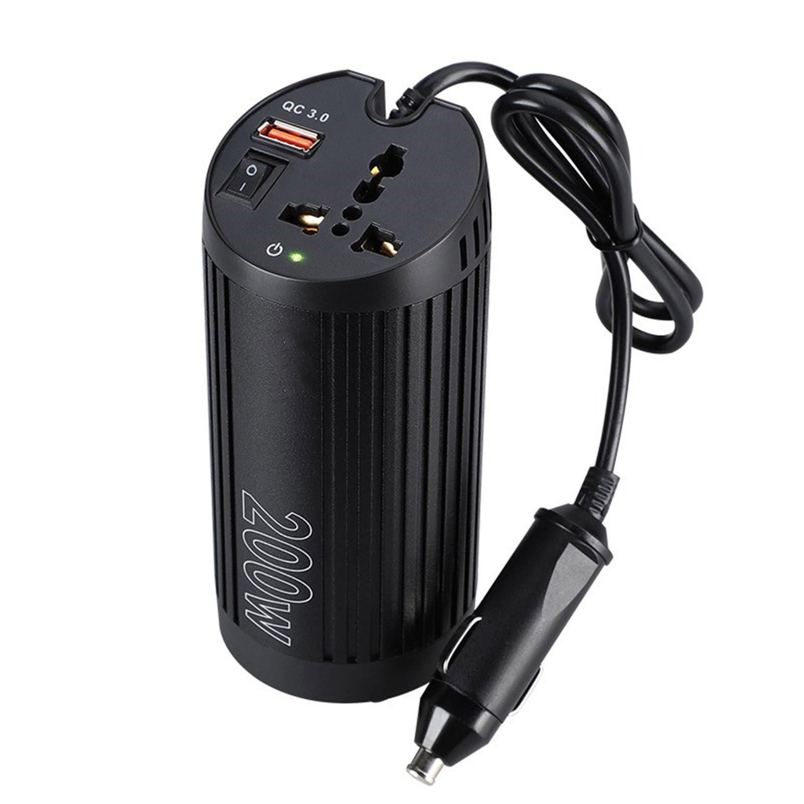 Csnbfiop 200W Auto Power Inverter DC12V AC220V Fahrzeuge 18W USB Schnelle Lade Ports Auto Adapter von Csnbfiop