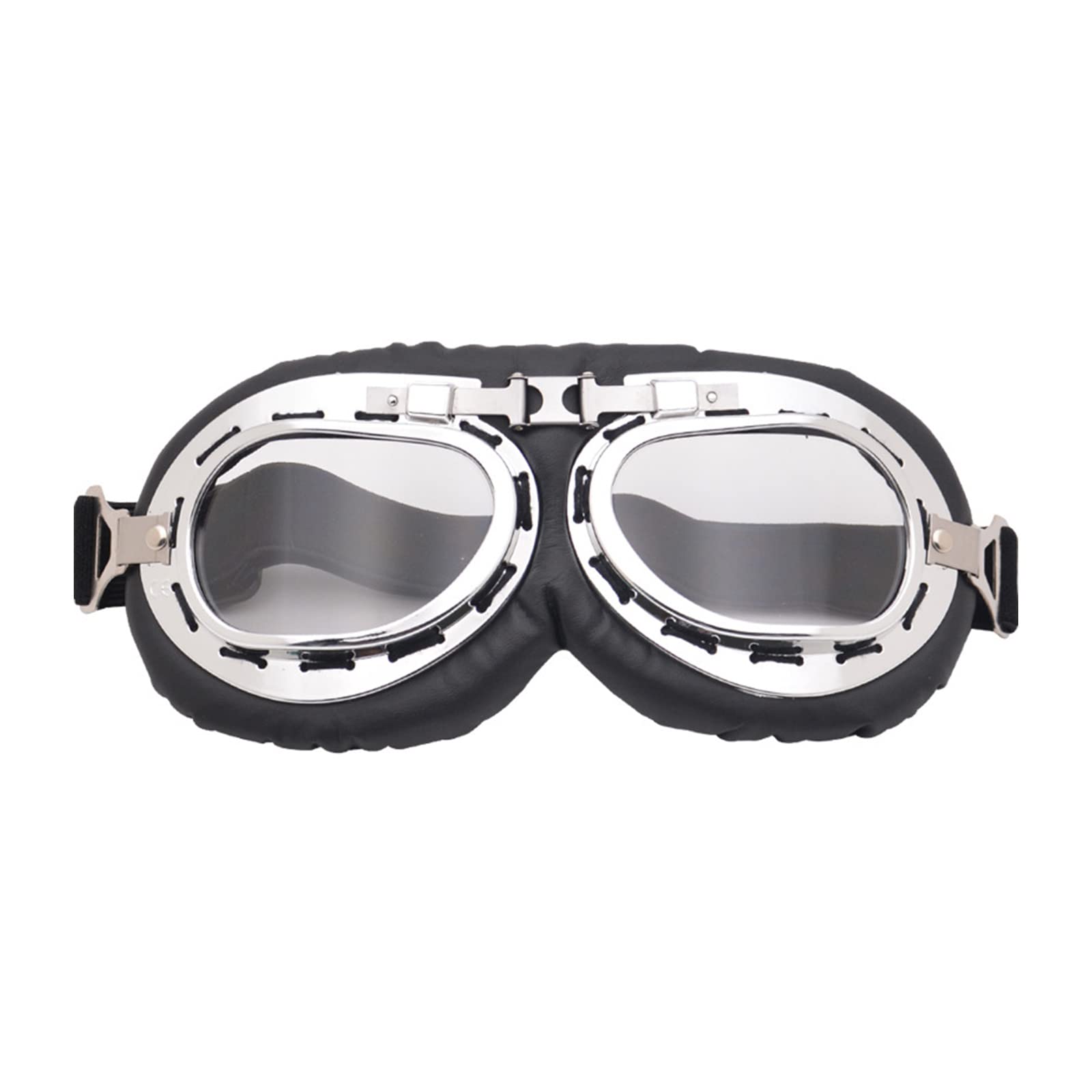 Csnbfiop Brille Vintage Leder Reiten Gläser ATV Anti Scratch Staub Proof Brillen Für Männer Frauen Erwachsene von Csnbfiop