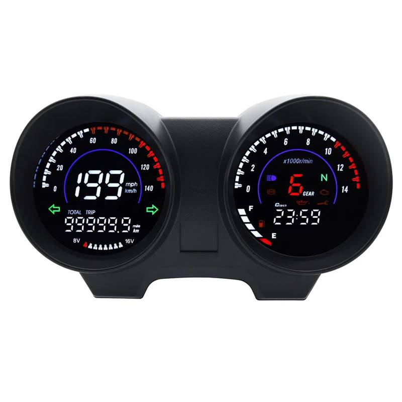 Csnbfiop Digital Tacho Dashboard Volle Digitale Kilometerzähler Meter Speed ​​Gauge Assy Für Brasilien TITAN150 CG150 Fan150 von Csnbfiop