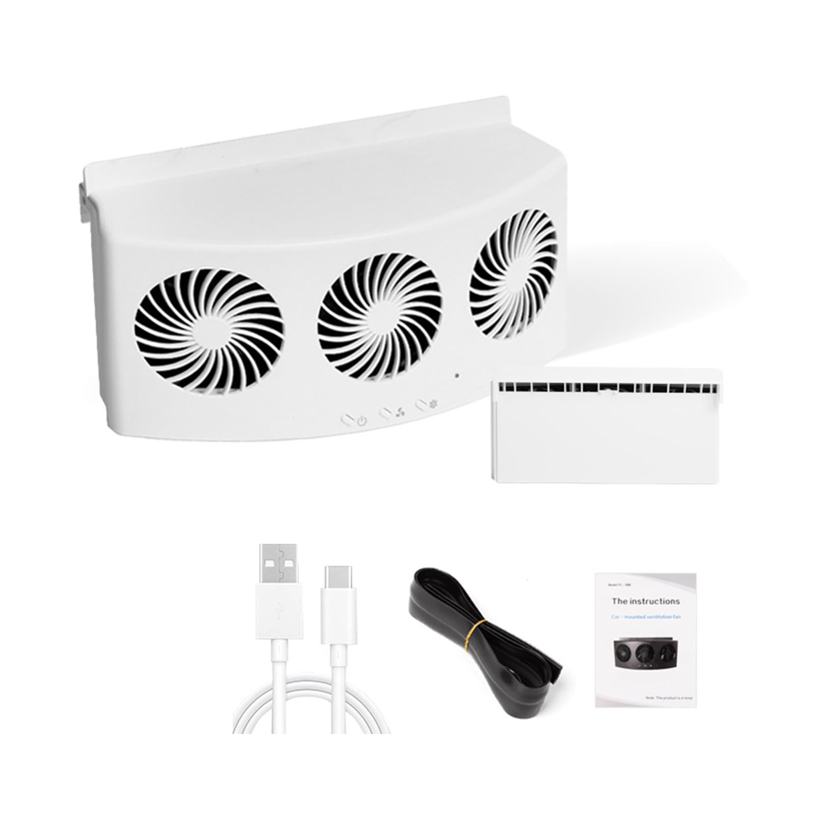 Csnbfiop USB/Solar Power Auto Fan Auto Vorne Hinten Fenster Solar Ventilator Auto Air Vent Auspuff Kühlung Fan Kühler von Csnbfiop