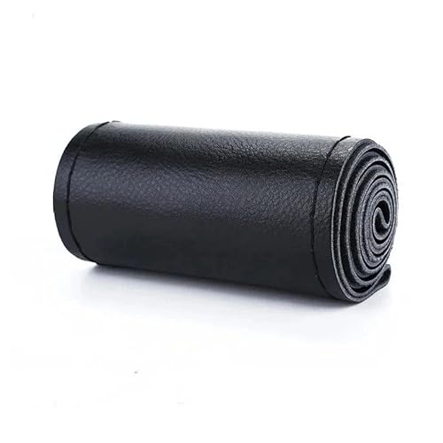 Lenkradbezug Auto Lenkrad Abdeckung Nadeln Und Geflecht Faden Künstliche Leder Auto Abdeckungen Suite 3 Farbe DIY Textur Weiche Auto Zubehör Lenkradabdeckung(Black 1) von Cstearqp