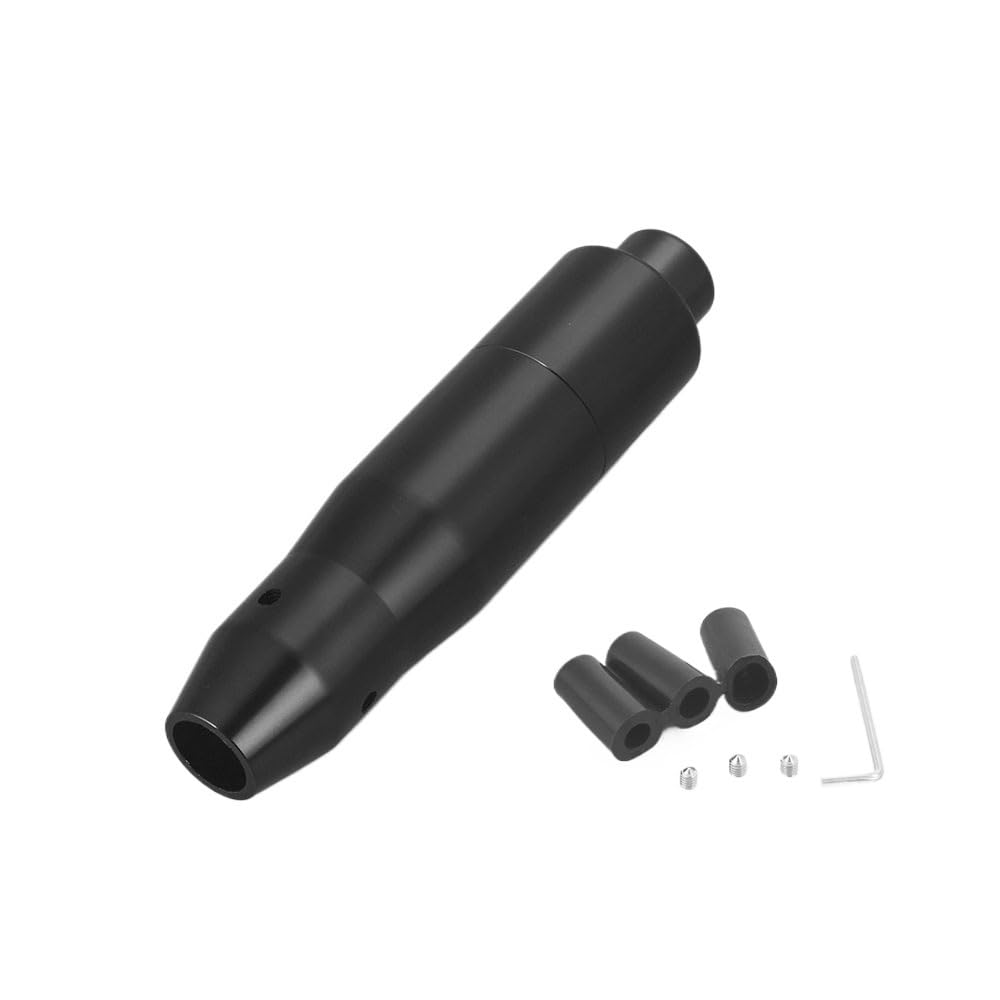 Schaltknauf Automatischer Schaltknauf Aus Aluminium Für Automatikgetriebe Mit Heruntergedrückter Entriegelungstaste Auto Schaltknauf(Black) von Cstearqp