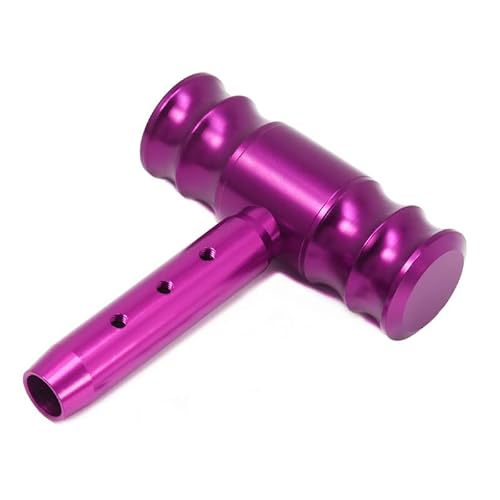 Schaltknauf Schaltknauf, Aluminium, T-Griff, Schalthebel, Autoknauf, Joystick-Stil, Schalthebel, Passend Für Die Meisten Automatischen Schaltgetriebe Auto Schaltknauf(Purple) von Cstearqp