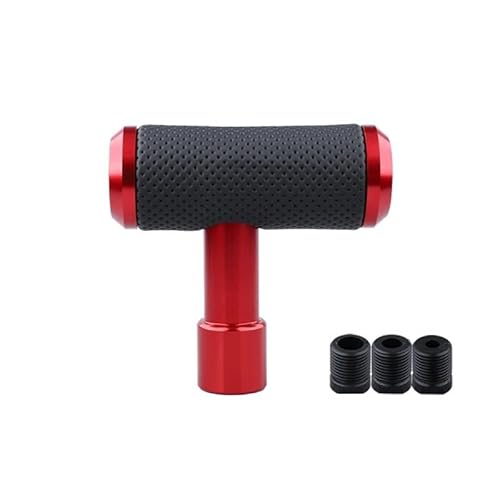 Schaltknauf Schaltknauf, Flugzeug-Joystick, T-Griff, Hammer, Passend Für Auto-Schalthebelgriff, Aluminiumlegierung Auto Schaltknauf(Red) von Cstearqp