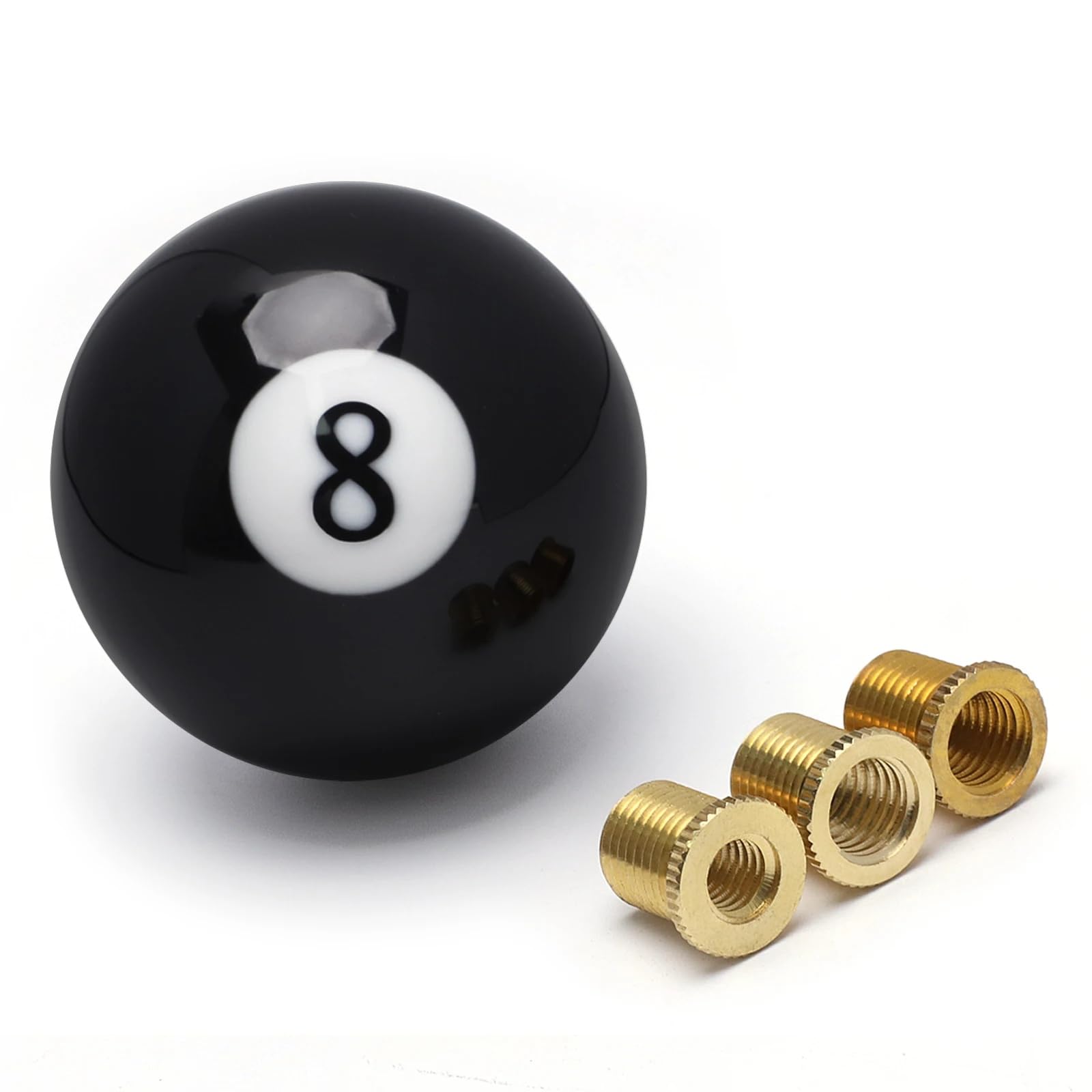 Schaltknauf Schwarzer 8-Billard-Ball-Universal-Auto-Schaltknauf Für Schaltgetriebe. Schalthebel Auto Schaltknauf von Cstearqp