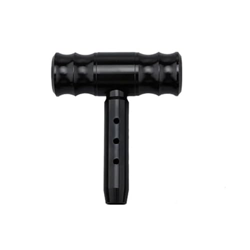 Schaltknauf Universal 114 Mm Auto Auto T Form Flugzeug Joystick Gangschaltknauf Aluminiumlegierung Schaltgetriebe Schalthebel Stick Auto Schaltknauf(Black) von Cstearqp