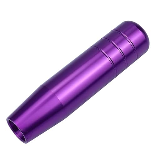 Schaltknauf Universal 13cm Auto Aluminium Schaltknauf Stick Manuelle Automatikgetriebe Gearstick Griff Schalthebel Auto Schaltknauf(Purple) von Cstearqp