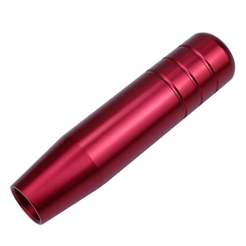 Schaltknauf Universal 13cm Auto Aluminium Schaltknauf Stick Manuelle Automatikgetriebe Gearstick Griff Schalthebel Auto Schaltknauf(Red) von Cstearqp