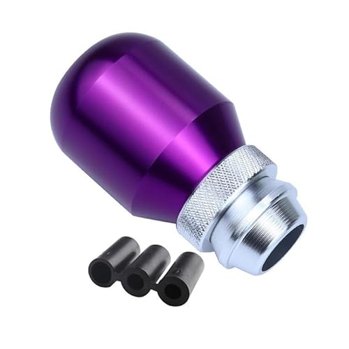 Schaltknauf Universeller Auto-Schaltknauf, Einziehbar, Verstellbare Länge, Getriebekopf, Aluminiumlegierung, Schalthebel, Manueller Schalthebel Auto Schaltknauf(Purple) von Cstearqp