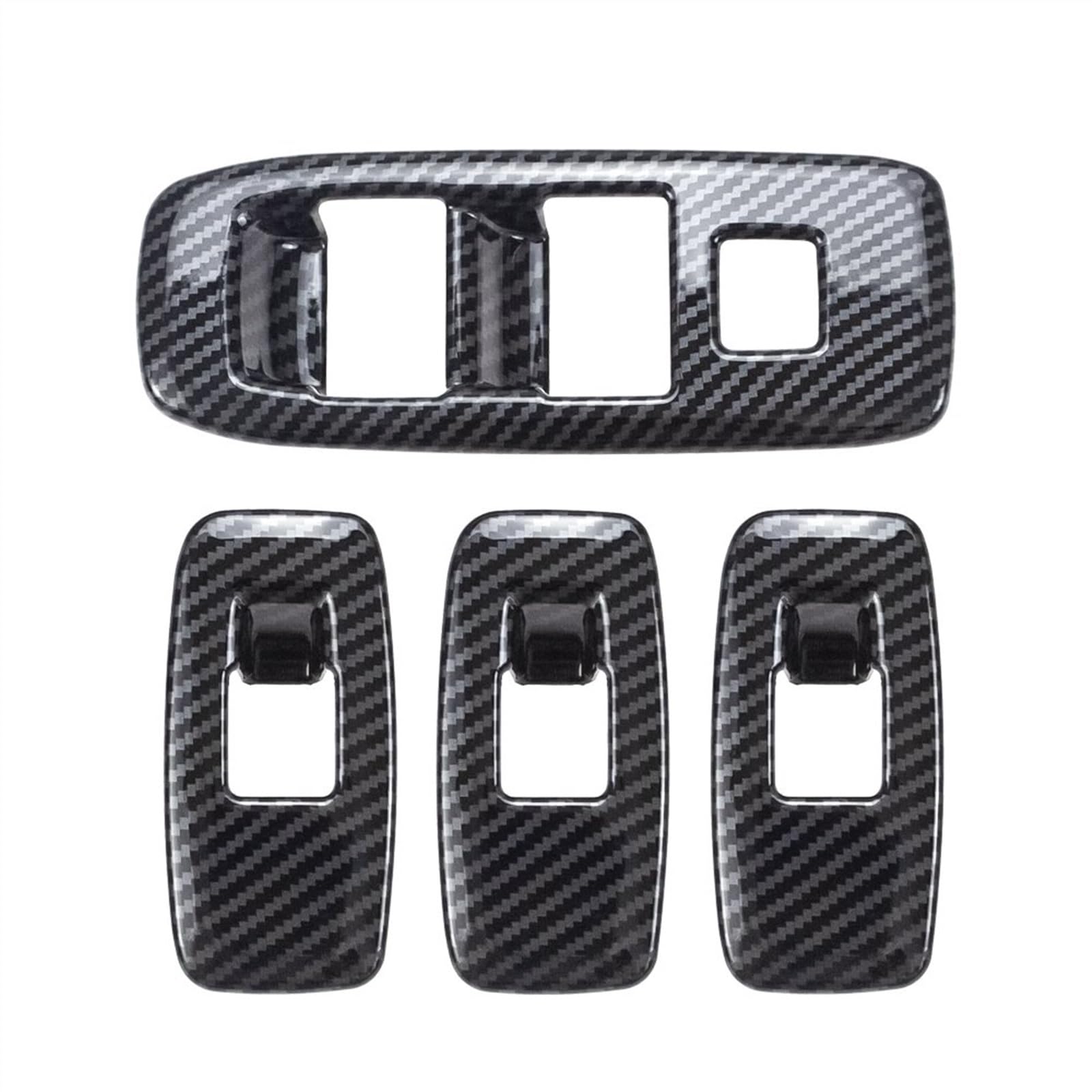 Cttabkl AufkleberDekor Kompatibel Mit Ford Für Ranger Für Everest T6 T7 T8 2015-2020 Auto Fensterheber Schalter Knopf Panel Abdeckung Trim Innenschale von Cttabkl