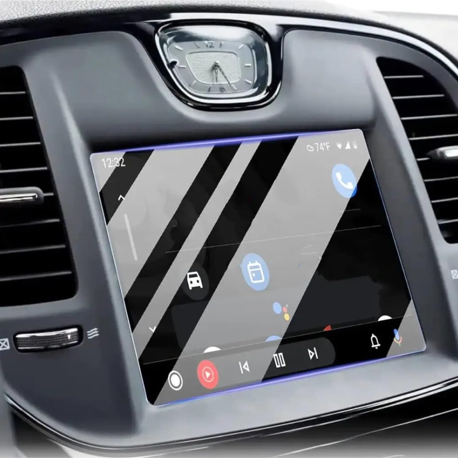 Cttabkl Auto Navigation Schutzfolie Kompatibel Mit Chrysler Für Pacifica 2017 2018 2019 2020 8,4 Zoll Auto-GPS-Displayschutzfolie LCD-Navigation Displayschutzfolie Aus Gehärtetem Glas von Cttabkl