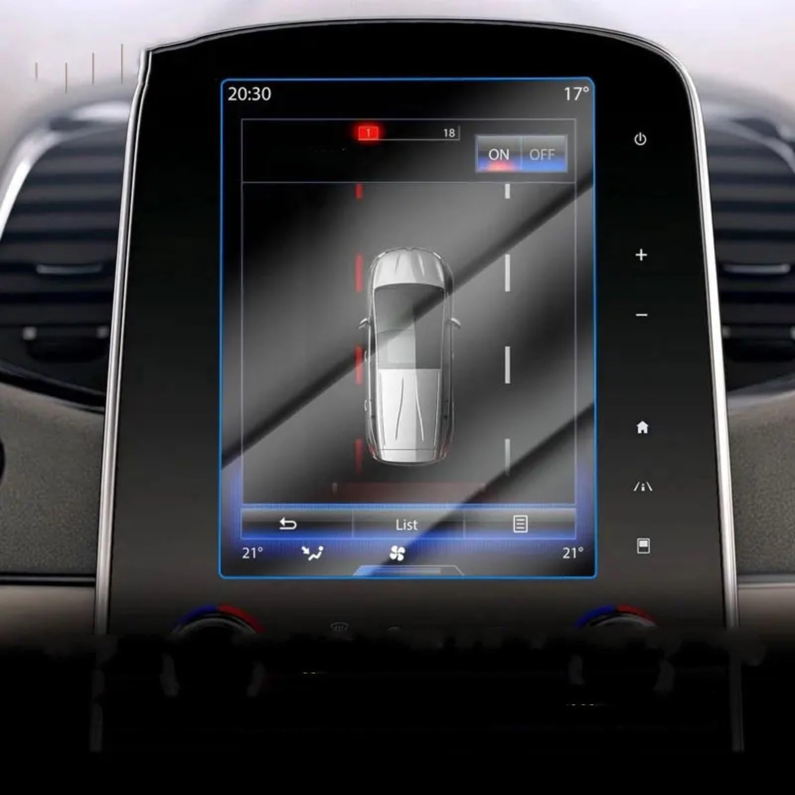 Cttabkl Auto Navigation Schutzfolie Kompatibel Mit Espace 2014 2015 2016 2017 2018 2019–2022 Auto-GPS-Hartglasfolie Auto-LCD-Bildschirm Hartglas-Schutzfolie Zubehör von Cttabkl